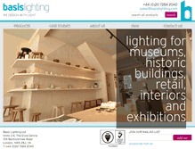 Tablet Screenshot of basislighting.com